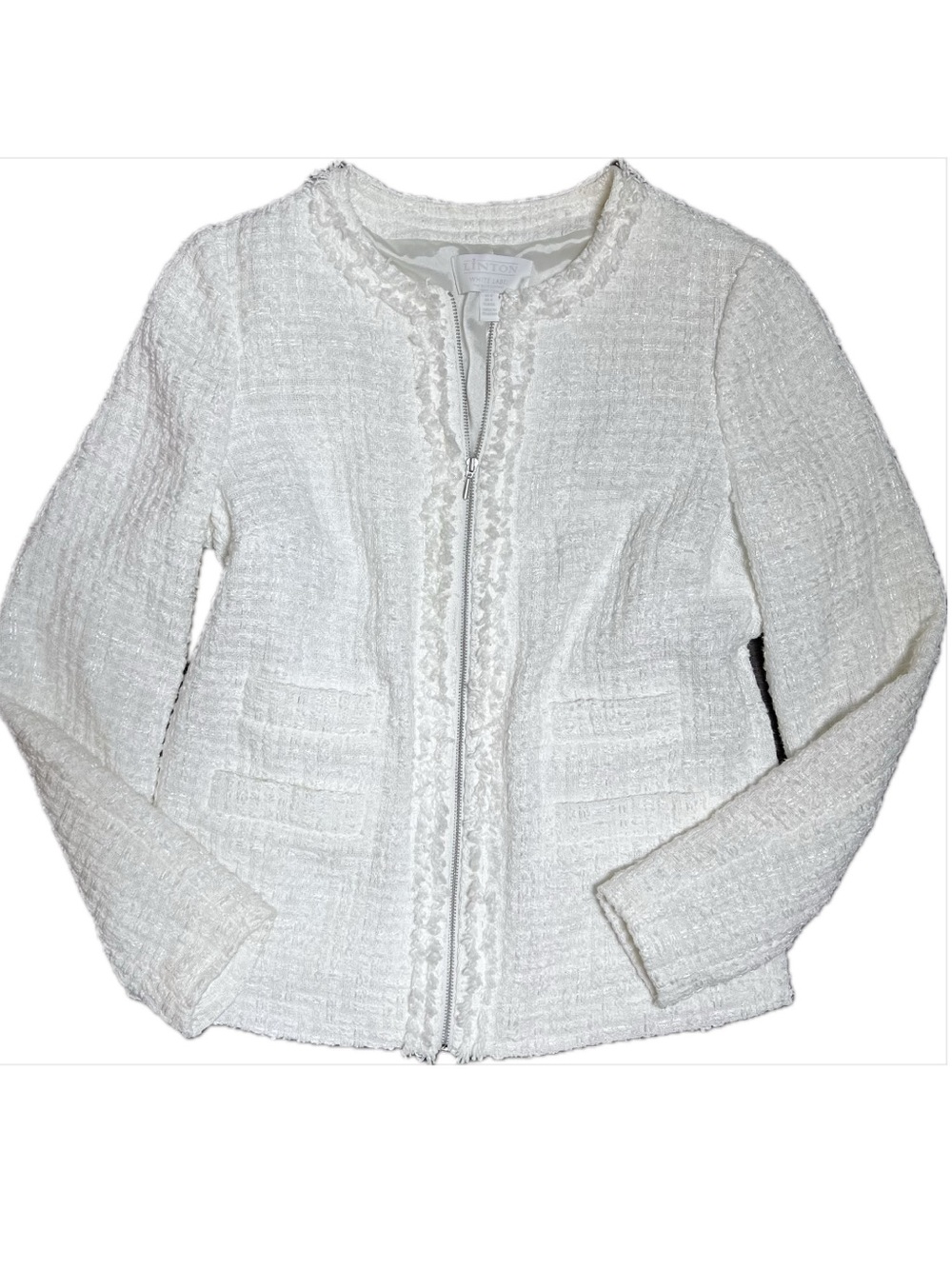 The White Company Linton White Label Tweed Blazer Jacket